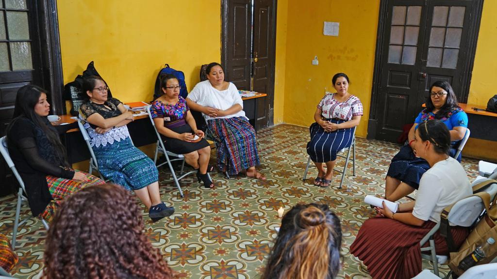 Women's circle of indigenous maya attorneys in Guatemala